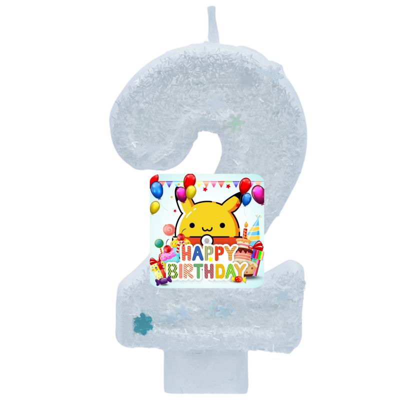 Zebra Candle Supplies - Pokemon Monster Pikachu Kaarsen Thema Verjaardag