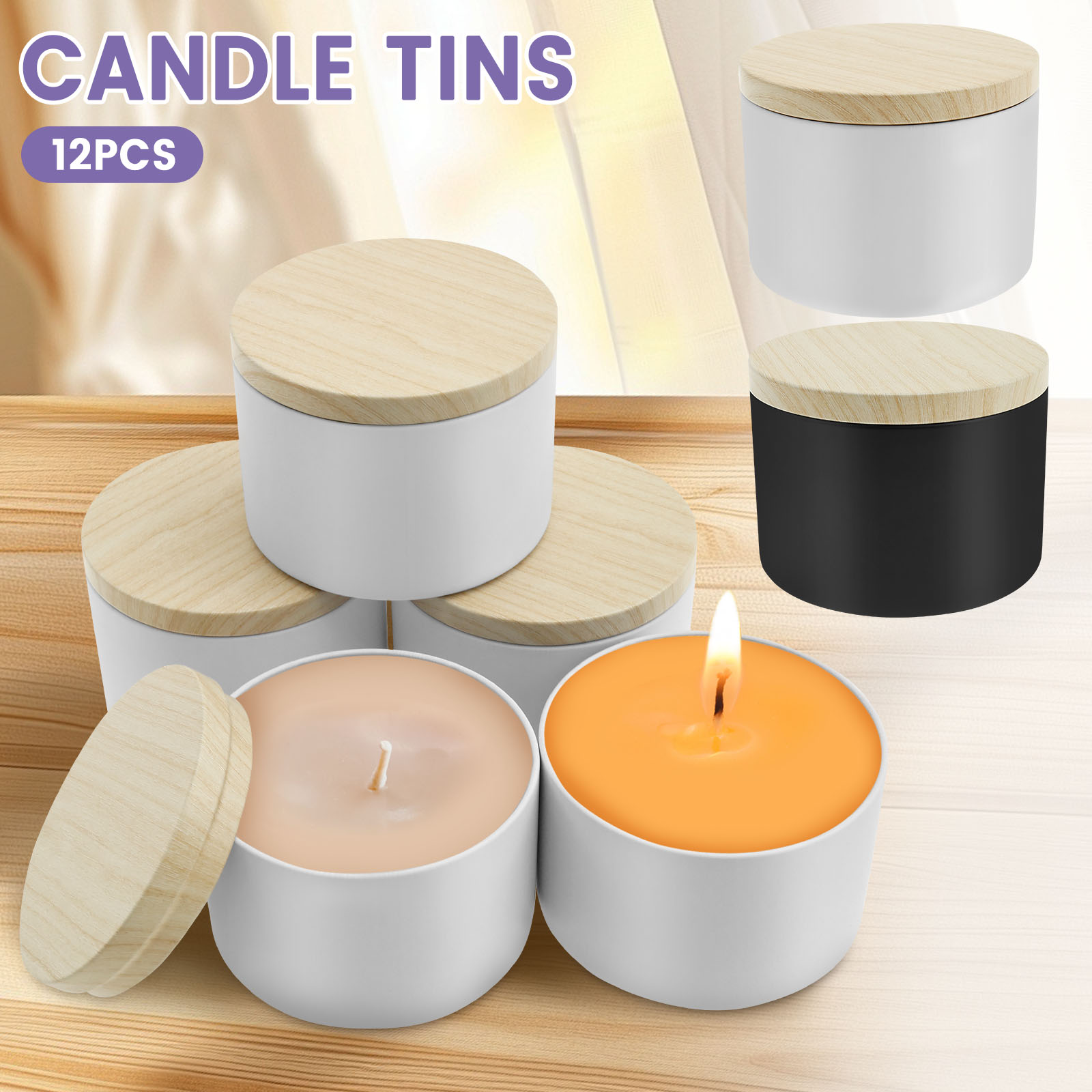 Candle Making Supplies Jars - 12 Stuks 8 Oz Ijzer Lege