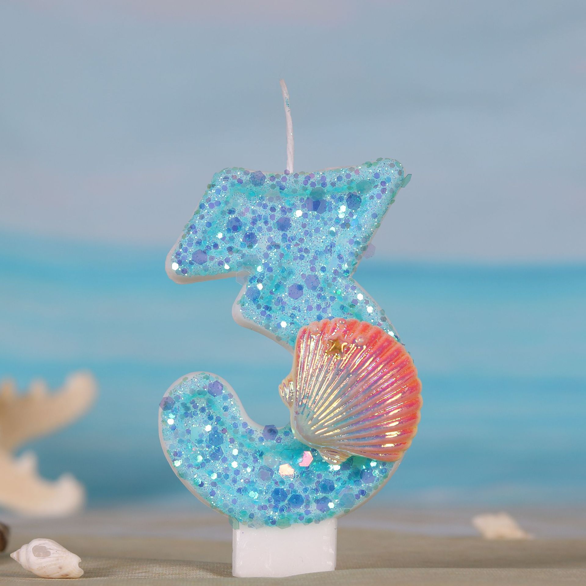Zebra Candle Supplies - Oceaan Zeemeermin Thema Cake Kaarsen 0-9
