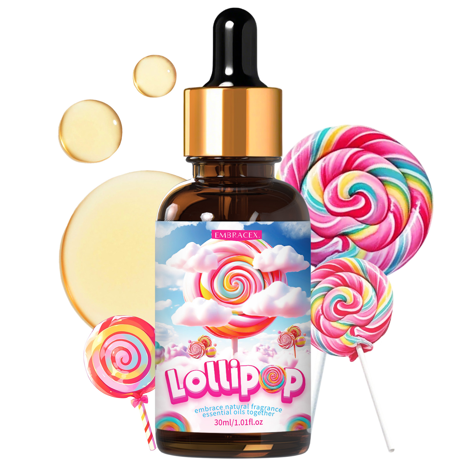 Candle Oil Supplies - 30ml Lollipop Essentiële Oliën Geur Auto