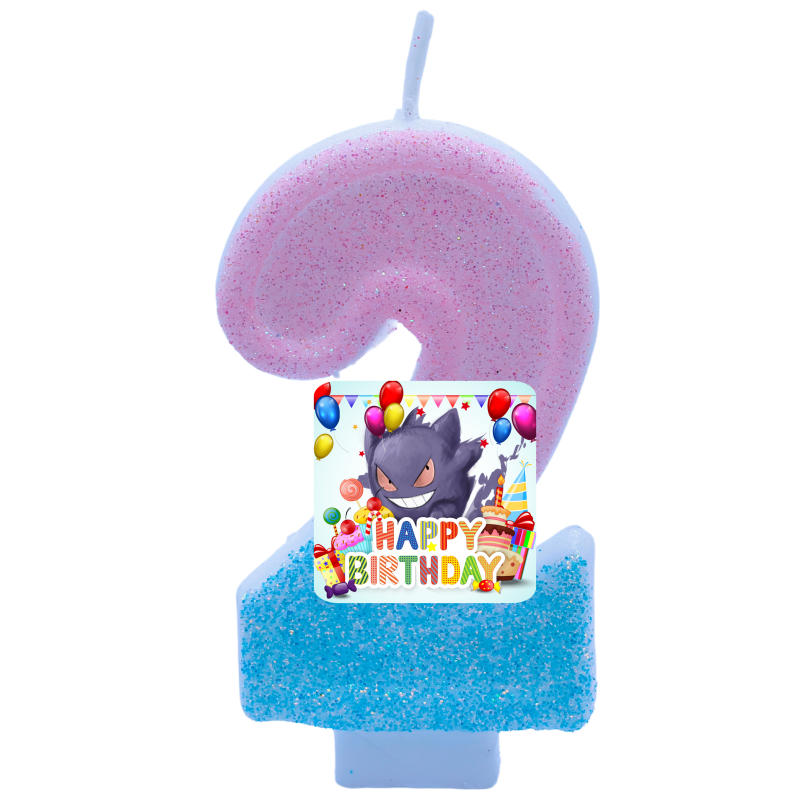 Zebra Candle Supplies - Pokemon Gengar Kaarsen Thema Verjaardag Nummer