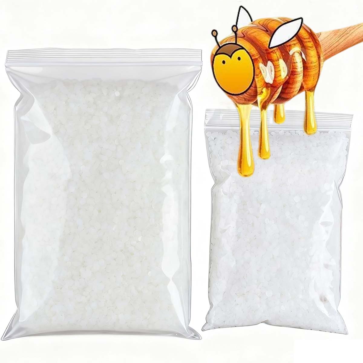 Candle Supplies Storage - 200g-1000g Witte Bijenwas Puur Natuurlijke Korrelige