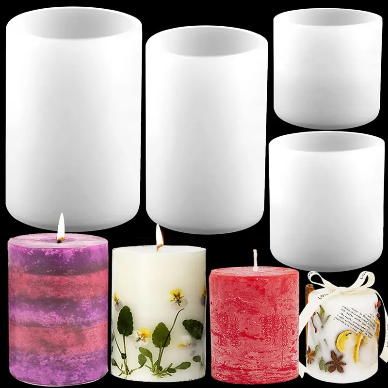 Candle Supplies Storage - Cilinder siliconen kaars mallen hars mal