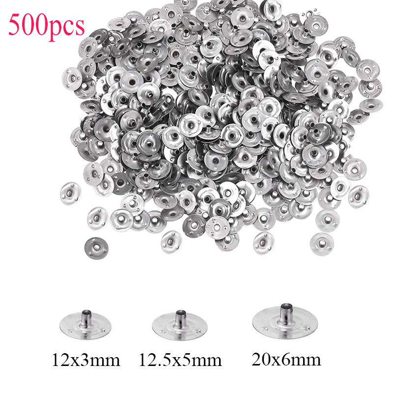 Candle Supplies Storage - 500 Stuks Kaarsenlont Metalen Sustainer Tabs