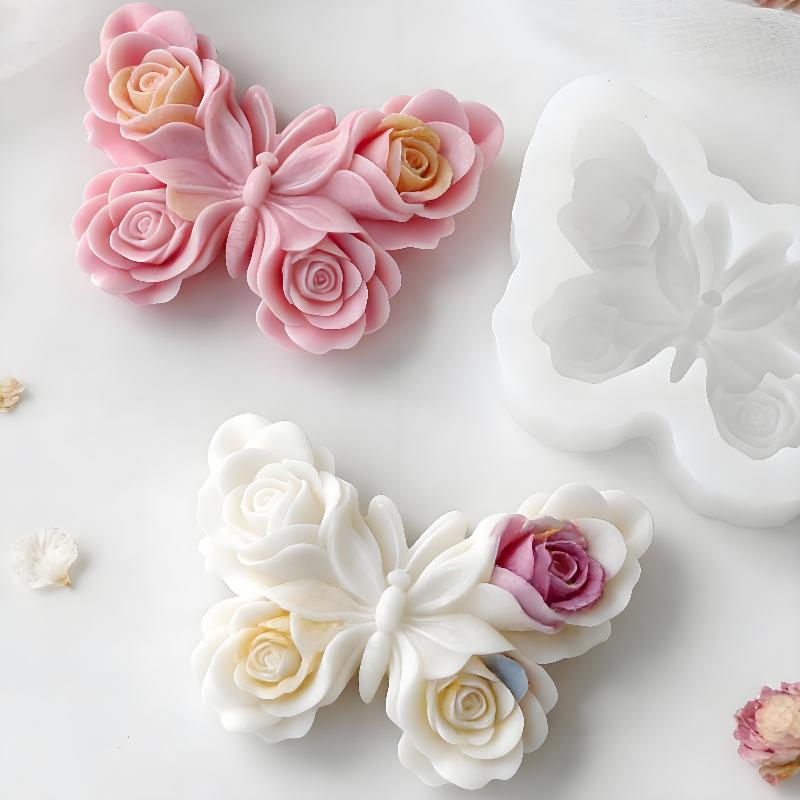 Candle Supplies Storage - DIY Rose Butterfly Form siliconen mal