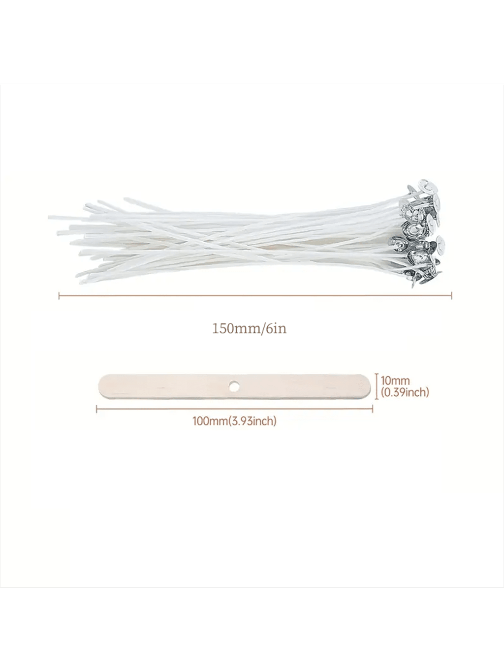 100 stuks katoenen kaarsenlont - Cotton Wick 6 Inch recensie en prijs