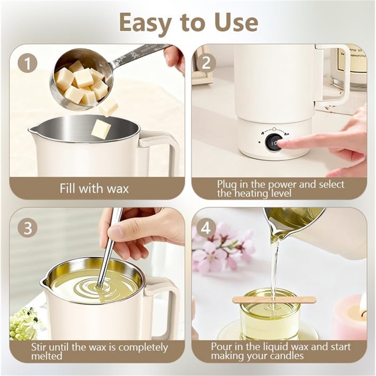 Elektrische wassmeltpotset met - Candle Supplies Uk recensie en prijs