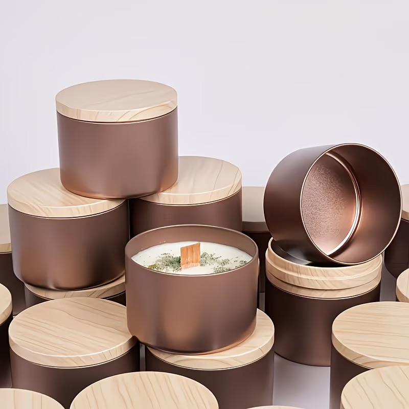 6-delige set roségouden metale - Candle Making Supplies Jars recensie en prijs