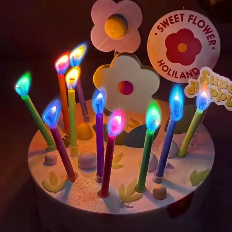 6 stuks gekleurde verjaardagsf - Zebra Candle Supplies recensie en prijs