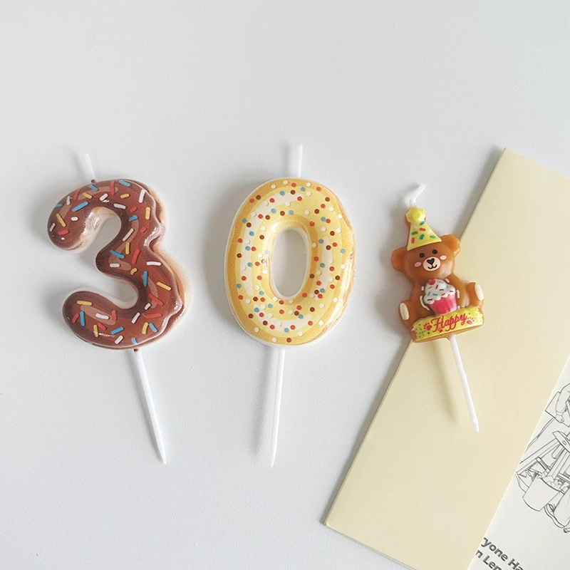 Zoete Donut Nummer Kaars 0-9 N - Zebra Candle Supplies recensie en prijs