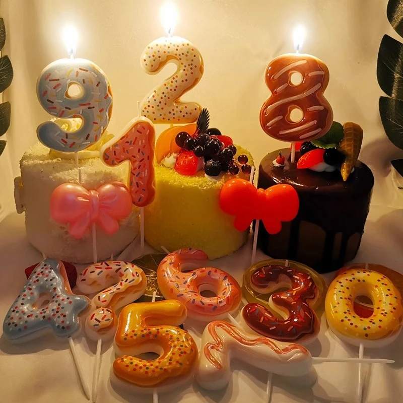 Zoete Donut Nummer Kaars 0-9 N - Zebra Candle Supplies recensie en prijs