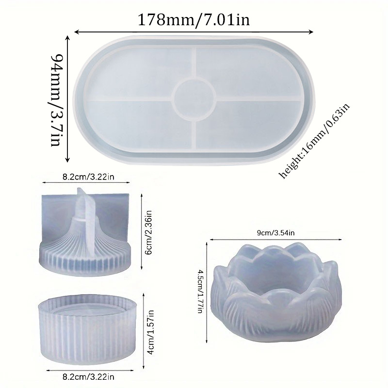 DIY Lotus Kaarshouder 3-delige - Candle Supplies Storage recensie en prijs