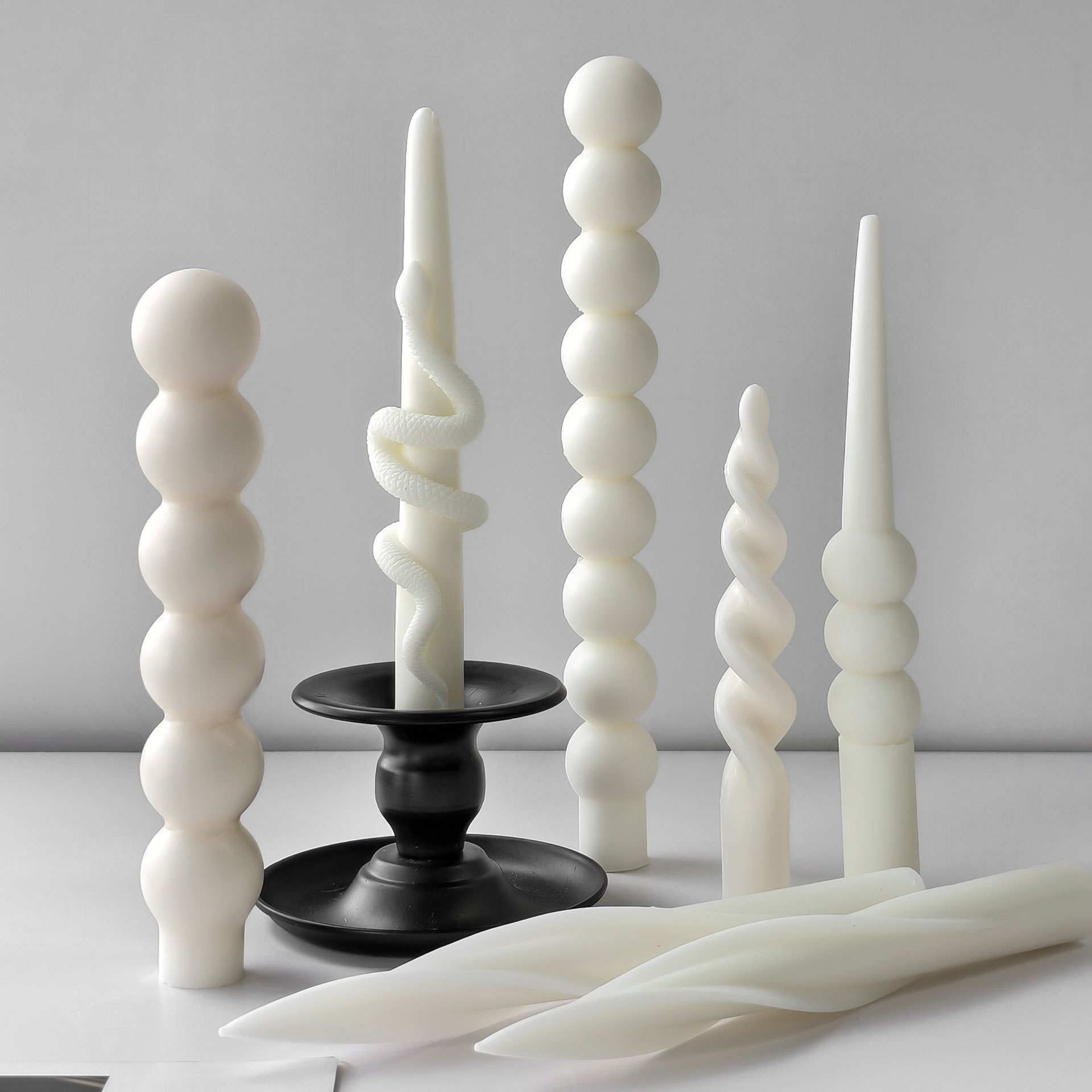 Geometrische lange staaf kaars - Candle Supplies Storage recensie en prijs