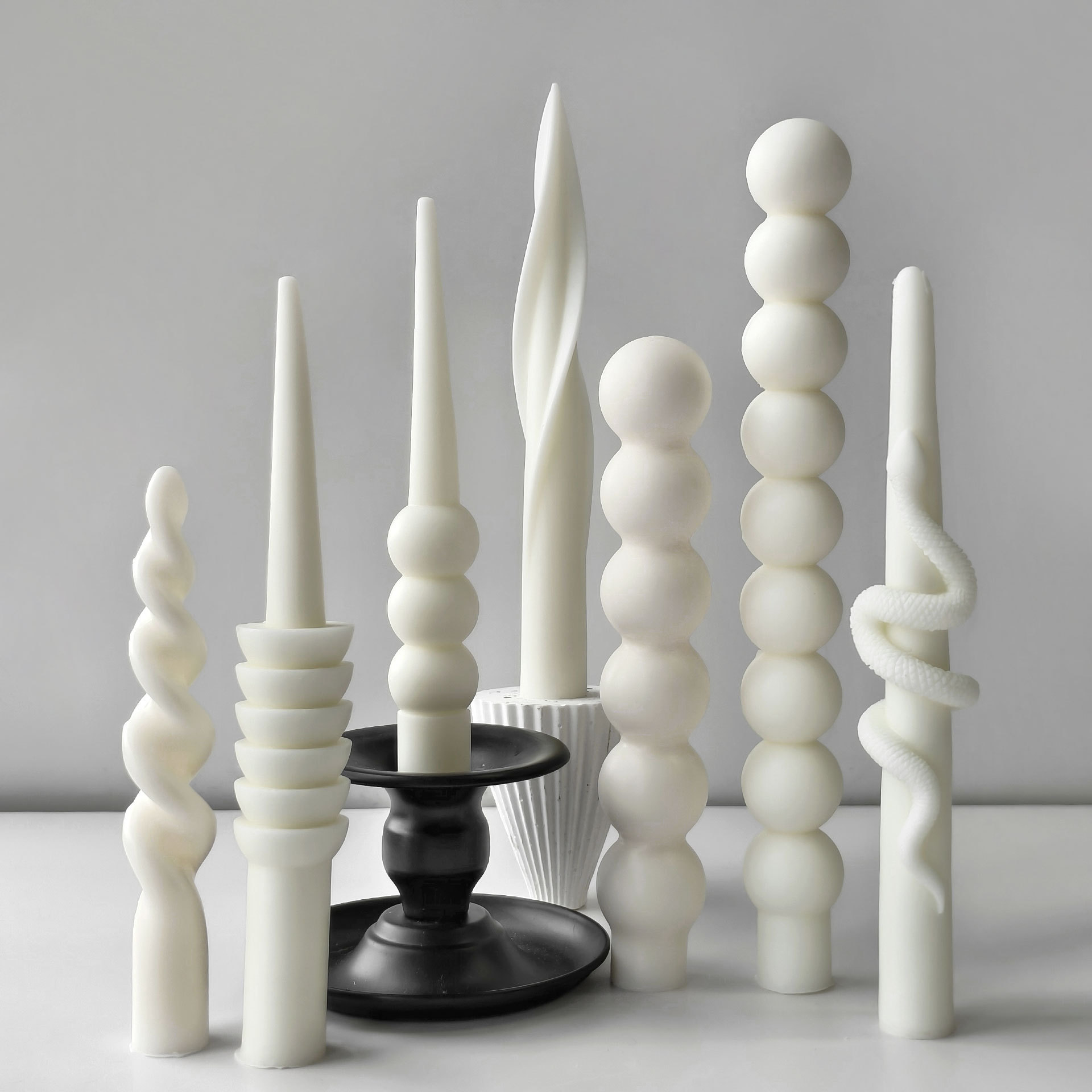 Geometrische lange staaf kaars - Candle Supplies Storage recensie en prijs