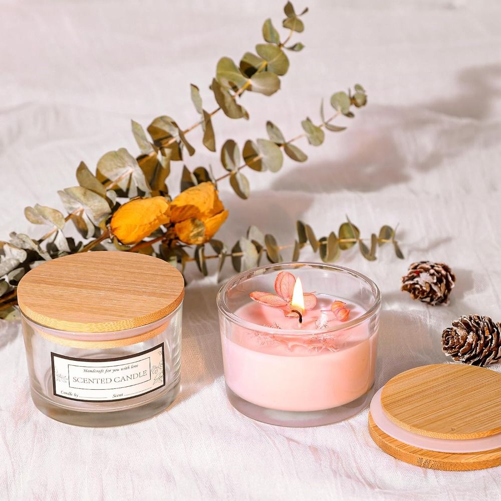 Nieuwe helderglazen kaarspotte - Candle Making Supplies Jars recensie en prijs