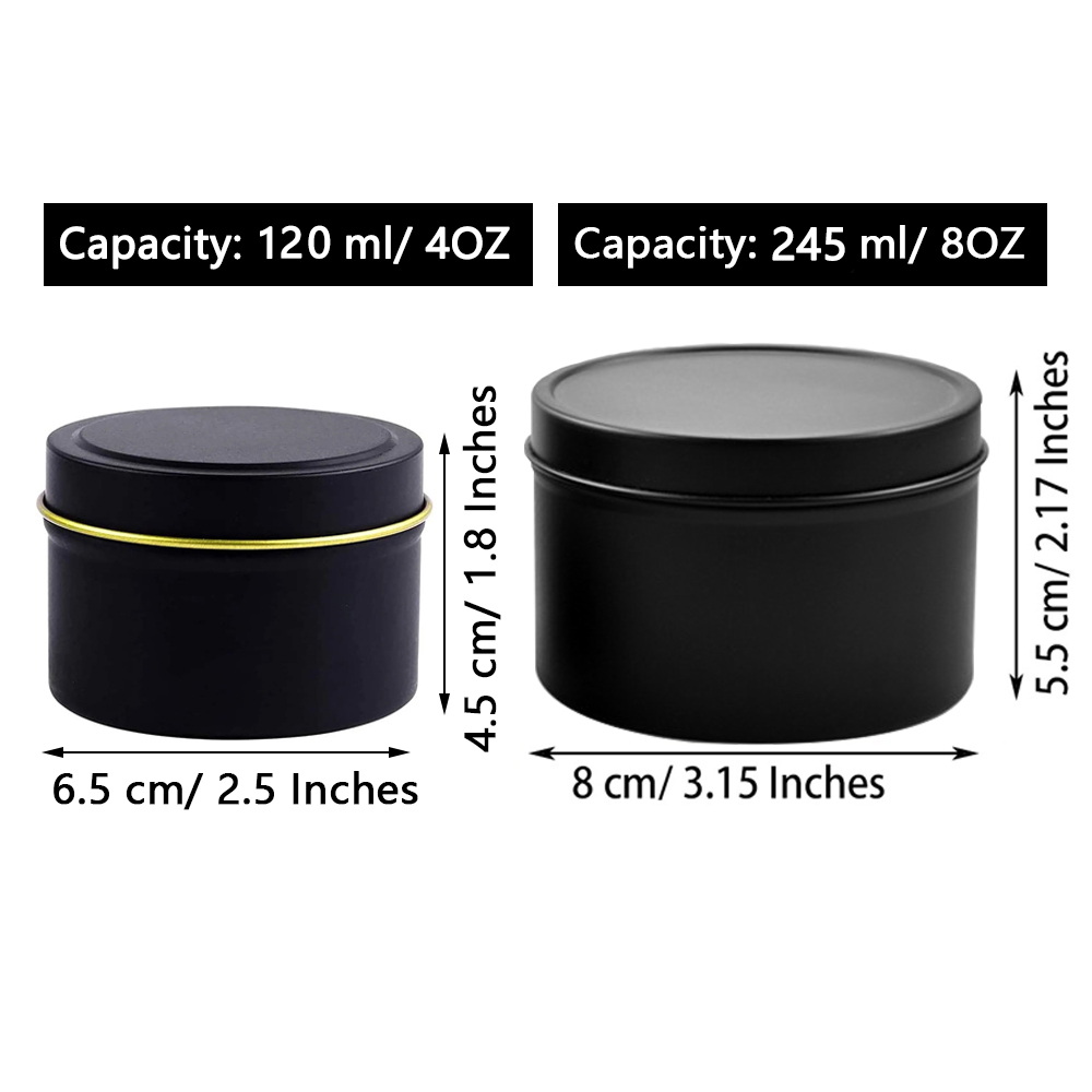 4oz/8oz Kaarsenblikken met dek - Candle Making Supplies Jars recensie en prijs