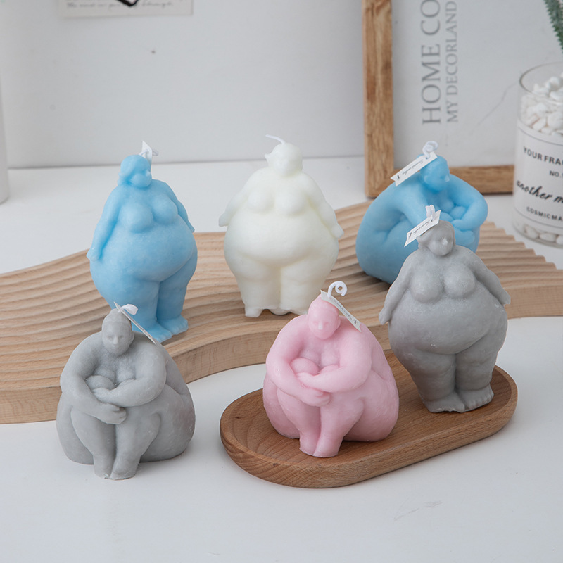 3D Dikke Vrouw/man Portret Kaa - Candle Supplies Storage recensie en prijs