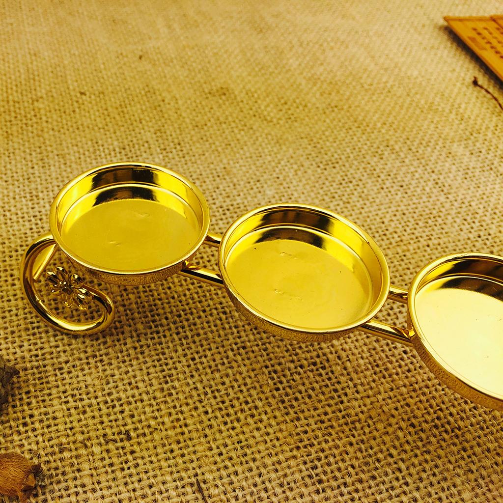 Ghee Lamp Kaarsenhouder Gouden - Candle Oil Supplies recensie en prijs