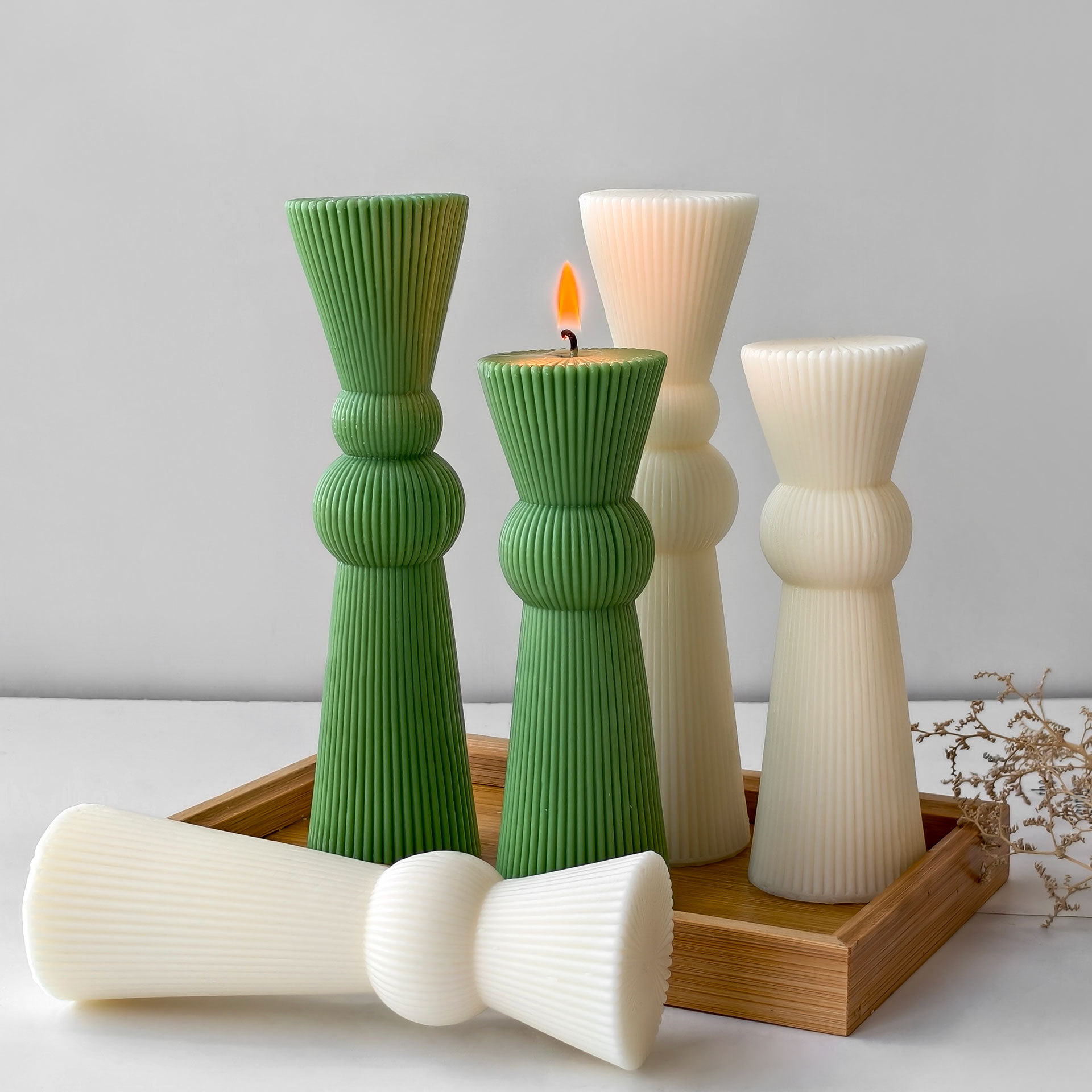 DIY lange staaf gestreepte pij - Candle Supplies Storage recensie en prijs
