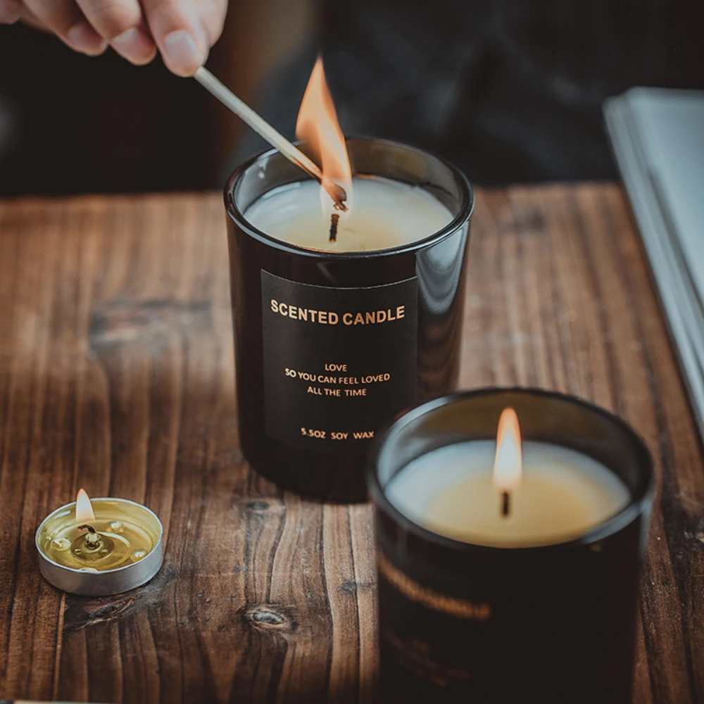 Luxe glazen kaarspot zwart wit - Luxury Candle Supplies Jars recensie en prijs